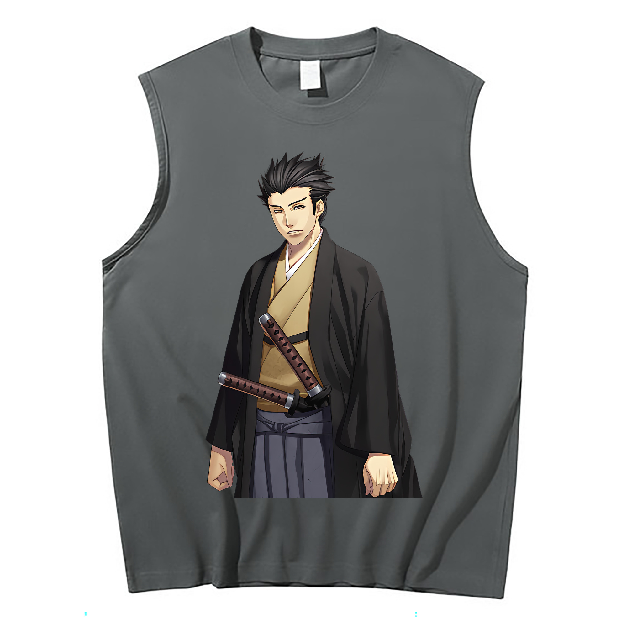 （画像用） ぎんたま 坂田銀時（さかたぎんとき） 神楽 志村新八（しむら しんぱち） GINTAMA Sakata Gintoki Kagura Shimura Shinpachi コットン100％タンクトップ（フロントプリント）